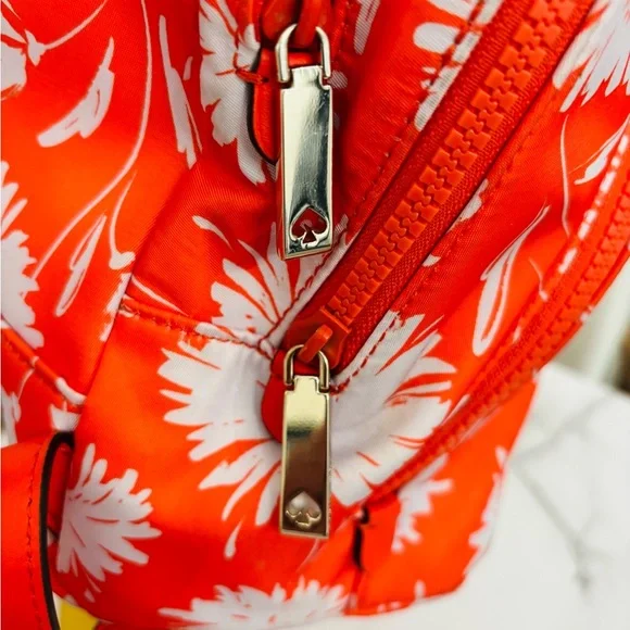 Kate Spade Orange Floral Backpack